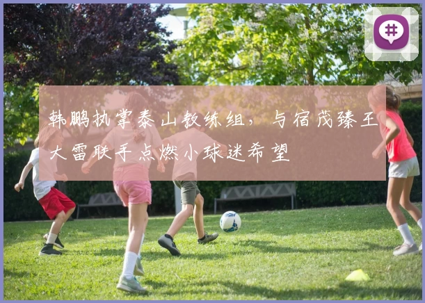 韩鹏执掌泰山教练组,与宿茂臻王大雷联手点燃小球迷希望